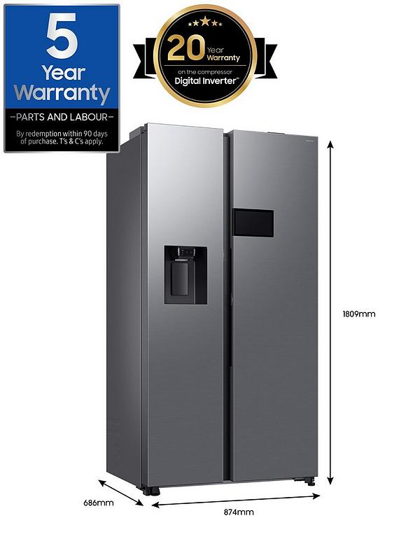 Samsung Series 9 RS90F64EETEU 634-litre Smart American Fridge Freezer with On-device Bixby - Silver - Image 7